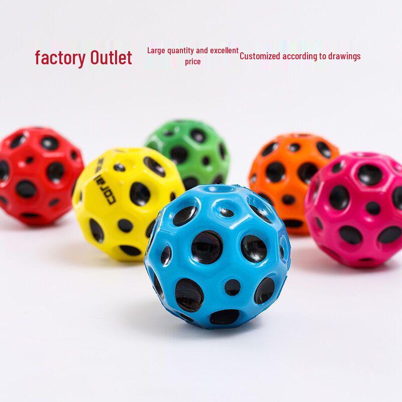 7cm High-Rebound PU Bouncy Ball - Coral Moon Rubber Wrist Toy, Hot Seller