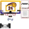 Punch-Free Foldable Basketball and Volleyball Hoop for Kids - Indoor/Outdoor Wall-Mounted Dunk Board