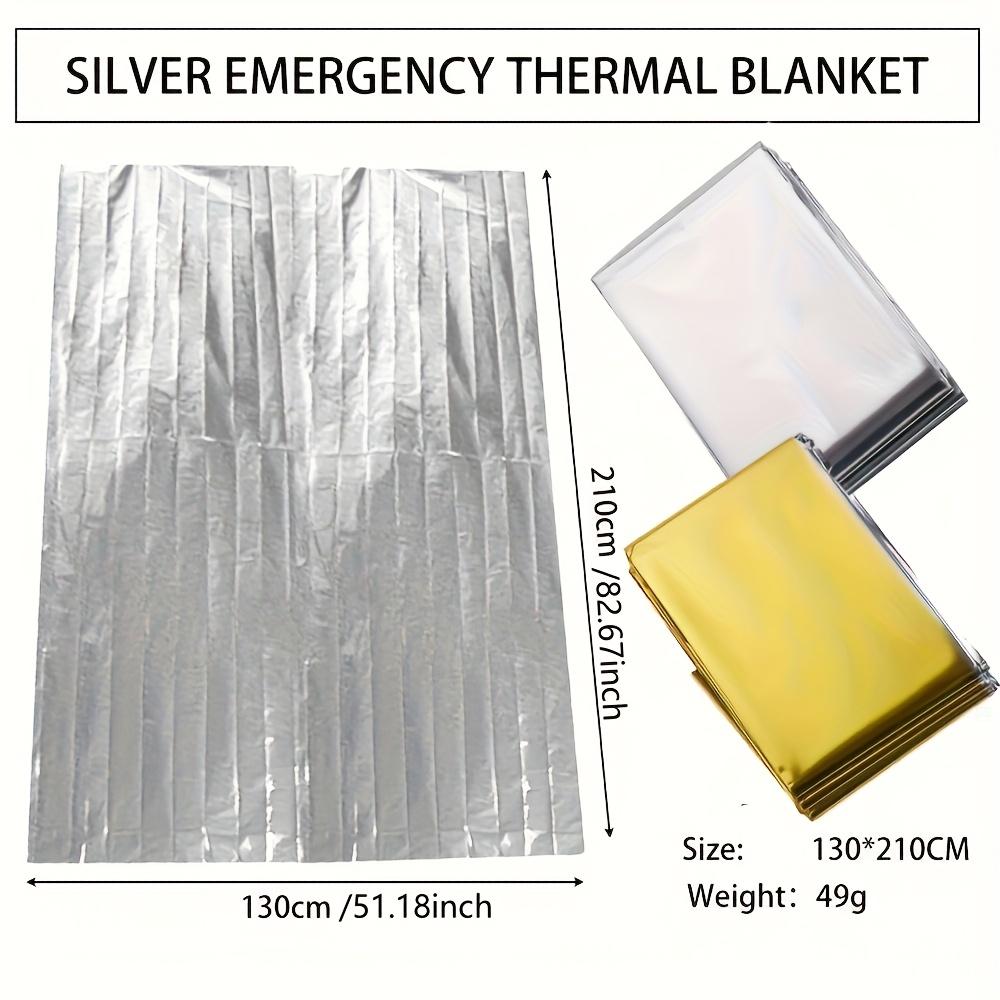 Emergency Blanket For Heat Preservation, Waterproof And Windproof, Suitable For Outdoor Camping, Hiking, Survival, Rescue, And Sun Protection