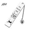 Funny Quote Bookmark Cute Cat Bookmark, Metal Page Marker with Creative Durable Quotes, Stainless Steel for Readers, Lover Gift Cartoon