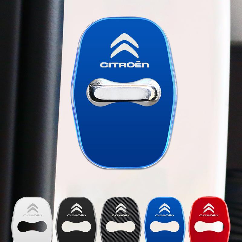 Cache-verrou de porte de voiture en métal pour Citroën C4 C3-XR C5 Aircross C6 C-quatre Picasso C-Elysee C4L C3L Autocollants Emblème Badge