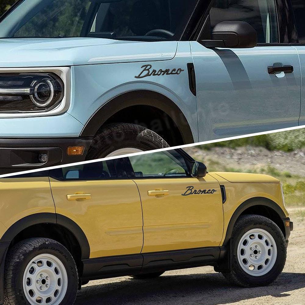 Bronco Decals Emblems 3D Nameplate Car Decal Logo Letter Sticker for Ford Bronco Sport 2022   4-Door