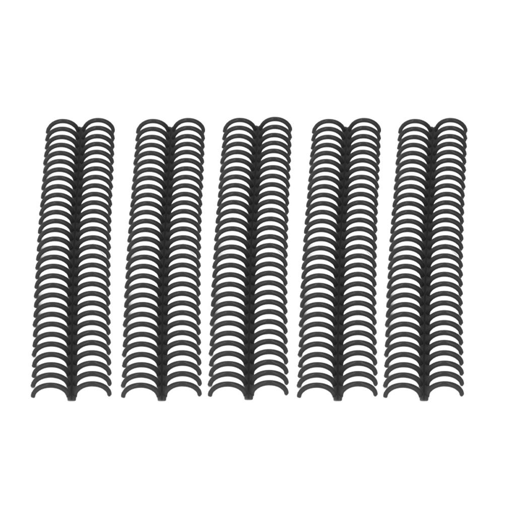 10 Pcs Loose Leaf Binding Spine 30 Holes 22mm Inner Diameter Wear Resistant Plastic Binding Rings