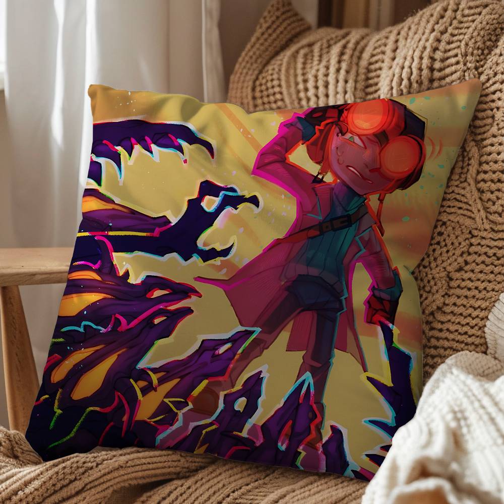 

Retro style game Psychonauts Pillow Case Pillow Case Living Room Sofa Cushion Cover Suitable For Home Bedroom Room Decoration 45x45 cm