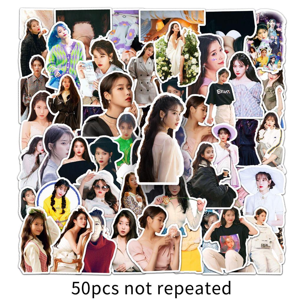 50 IU Actor Stickers: Creative Korean Decor for Notebooks, Planners, Luggage