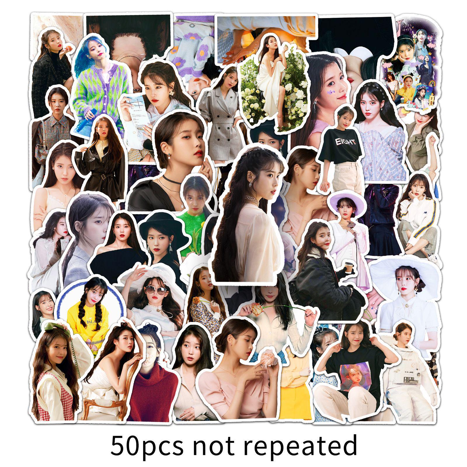 50 IU Actor Stickers: Creative Korean Decor for Notebooks, Planners, Luggage