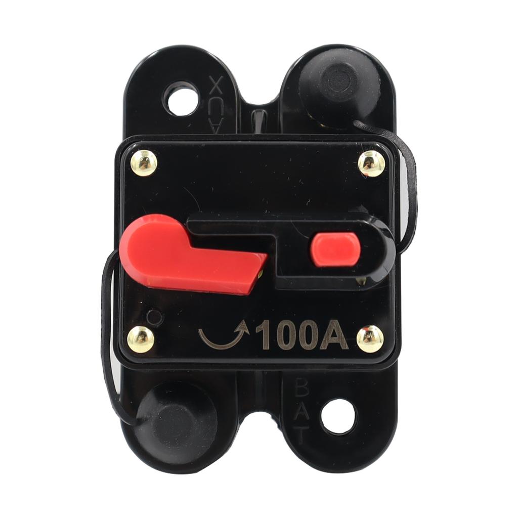 DC Circuit Breaker 50A 200A Reset 12V-24V Fuse Holder for Car Audio Amps Protection Solar System Inverter Replace Fuses Fuses4