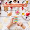 Wooden Easter Ornament DIY Kit: Children's Party Venue Decoration with Hemp Rope