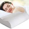 Neck Pillow Fiber Slow Rebound Memory Foam Pillow Cervical Health Care Orthopedic Latex Neck Foam Pillow 1pcs
