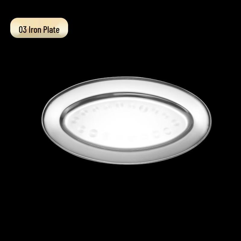 

ZISIZ Stainless Steel Oval Serving Dish Set