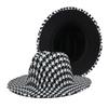 New Thousand Birds Top Hat Outer F Letter Black Double Sided Jazz Hat Felt Hat Rapper Aristocratic Style Hat