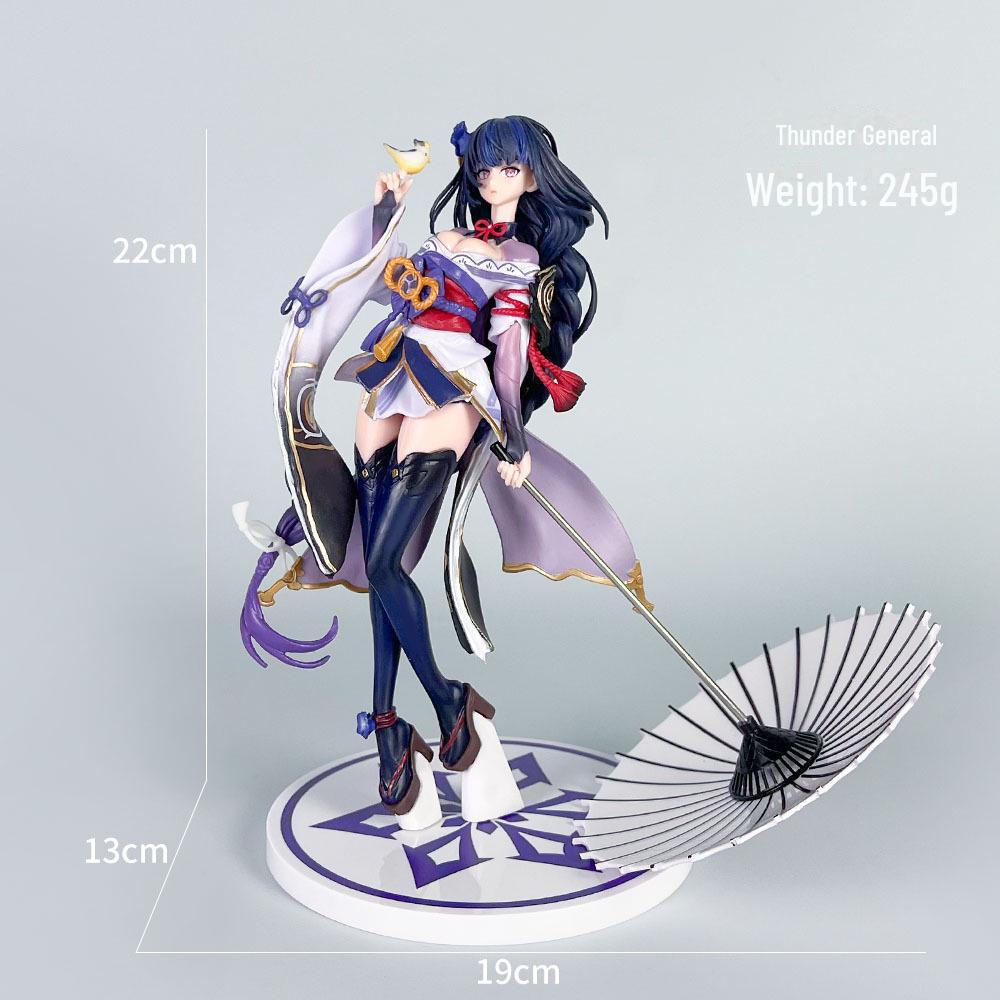 Second Dimension Luo Qixi Thunder General Kneeling Pose Anime Model Ornament