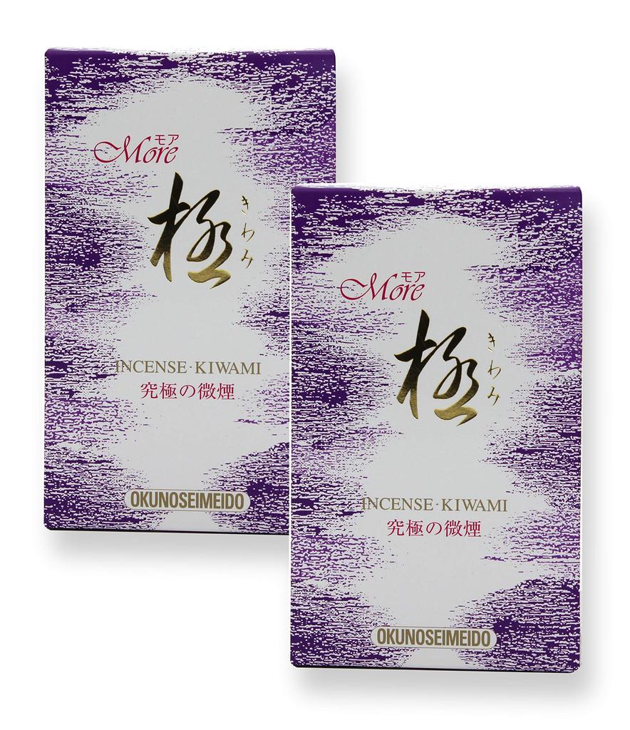 Incense Stick More Kiwami 2 Boxes Floral and Nostalgic Scent Low Smoke Incense Fragrance Stick More Kiwami