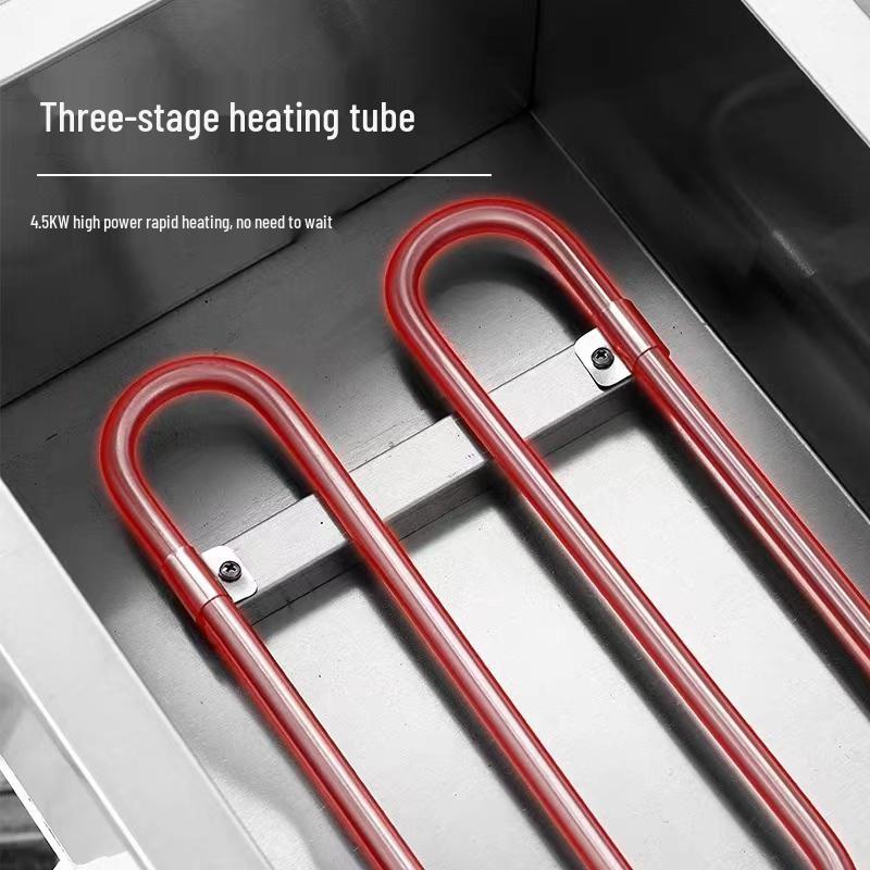 Commercial Deep Fryer: Multi-Functional Large Capacity Automatic Electric Fryer for Dough Sticks and Twists.