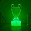 Creative trophy 3D night light, USB touch 7-color gradient ambient light, bedroom desktop decoration light, gift light