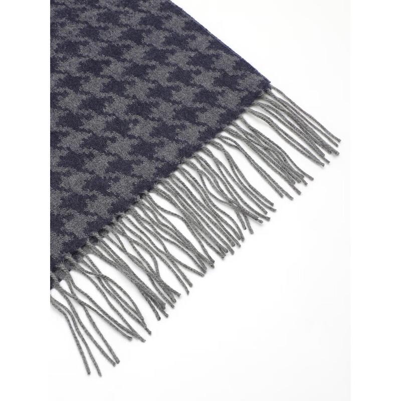 Youngor Autumn/Winter Houndstooth Cashmere Blend Scarf