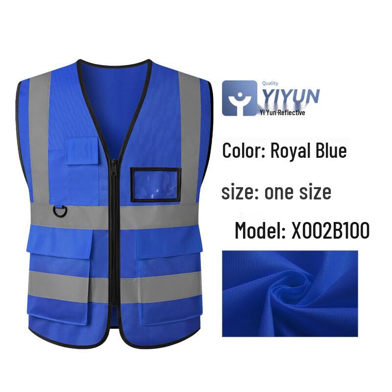 Jiemengzhe Multi-Pocket Reflective Safety Vest
