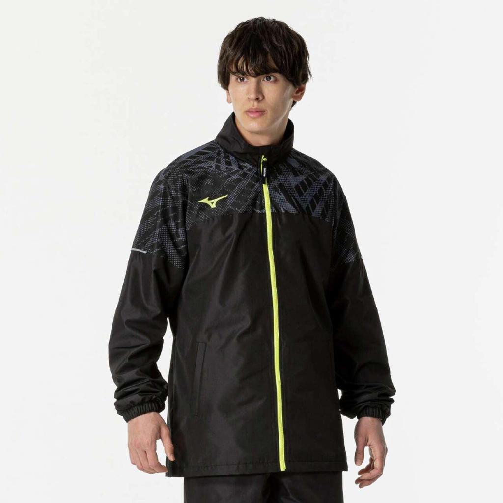 Jachetă termică pentru tenis, rezistentă la apă, absorbantă de umiditate, generatoare de căldură, 62MEB520, neagră [Mizuno]