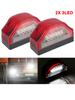 3 LED Number Lamps 12V-24V E9 Waterproof for Lorry Truck Trailer White Light Car License Plate Light
