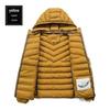 Men's Lightweight Hooded Cotton Jacket for Autumn/Winter - Stylish Outdoor Warm Coat