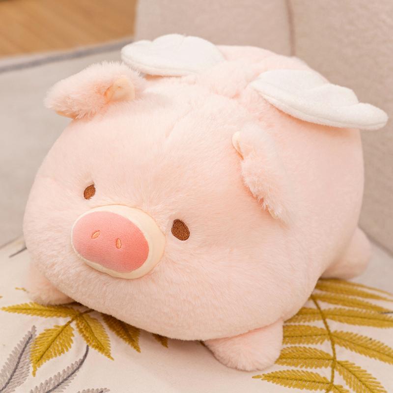 Nice Angel Pig Plush Toy Cartoon Stuffed Animals Plushies Doll Anime Soft Toys For Girls Birthday Christmas Gift
