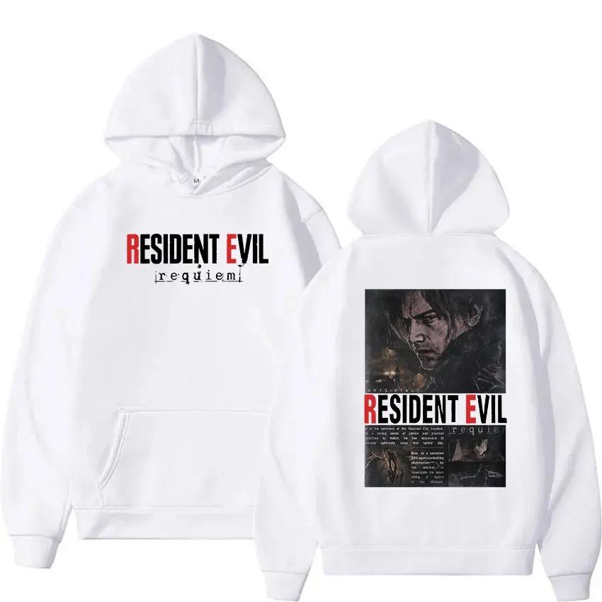 2026 Resident Evil 4 Potisk Mikina Unisex Vintage Gotická Mikina s Kapucí Unisex Ležérní Móda Nadměrné Mikiny s Kapucí Fleecové Streetwear