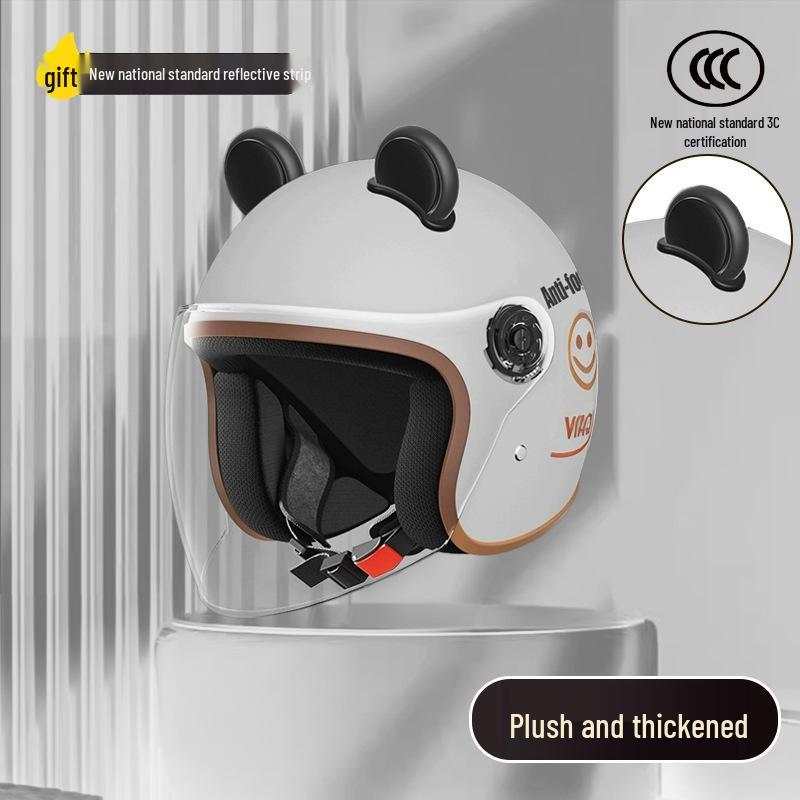 Women's Unisex Winter Warm Half Helmet for Electric Scooter/Motorcycle with Free Shipping