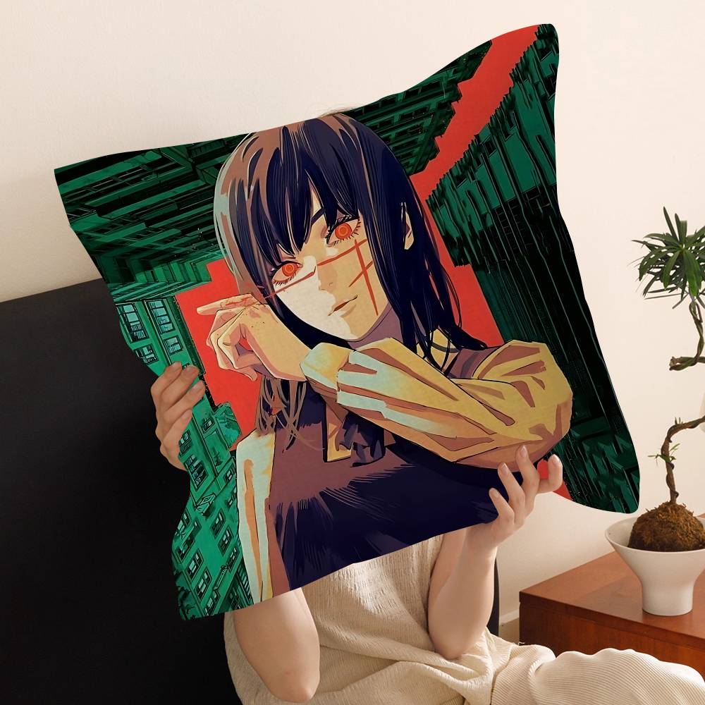 Chainsaw Man Makima Pillow Cover Sofa Cushion Cover Home Room Decoration Children Gift