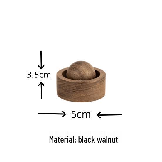 Black Walnut Wood Aromatherapy Diffuser: Round Ball Ornament for Car & Bedroom