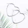 EK2095 New Fashion Hollow Peach Heart Earring Metal Plating Ornaments Simple Dangle Ear For Women Copper Brincos Jewelry