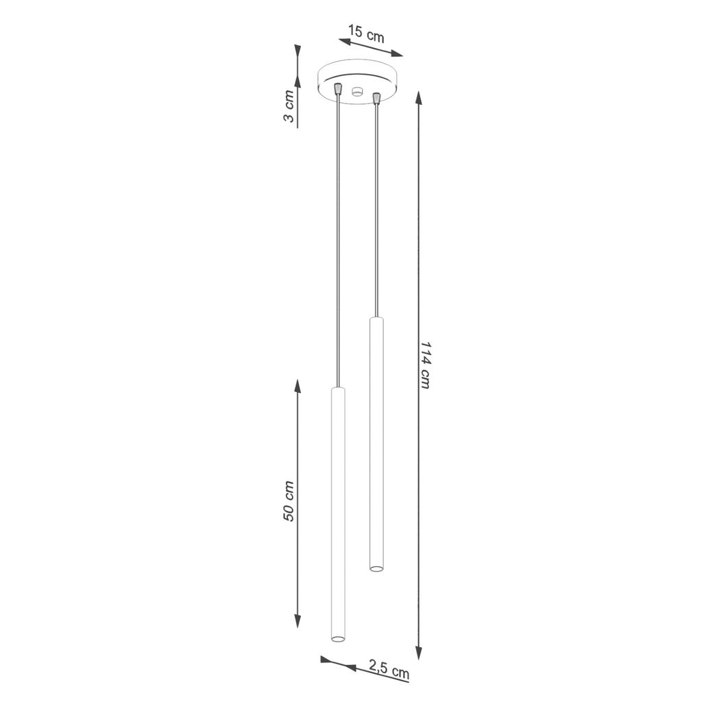 Lampa Wisząca Nox 2 G9 Zielony Oliwkowy Lumilo 15.339.19