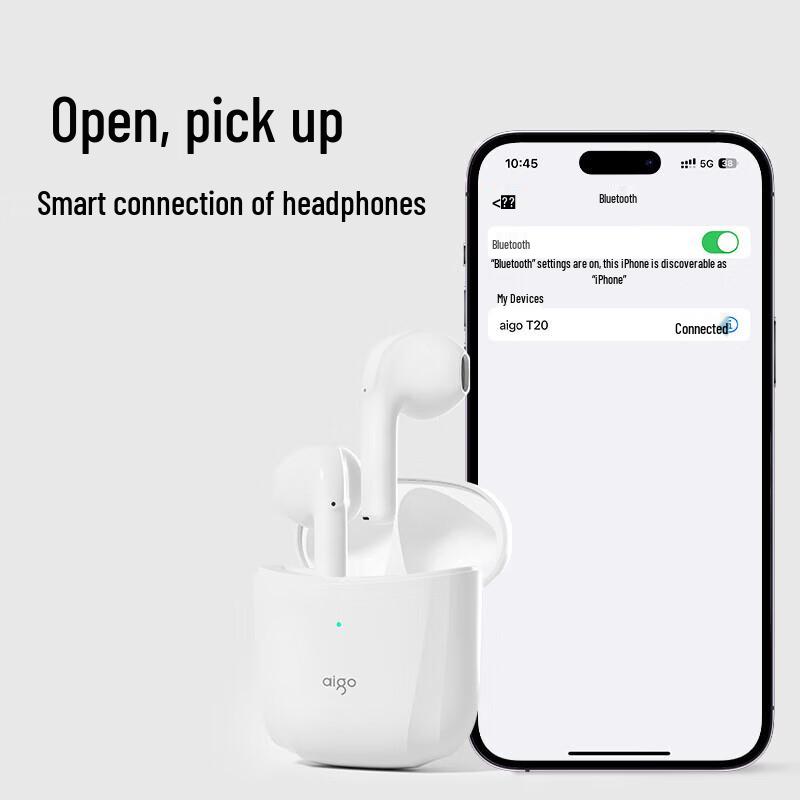 Aigo T20 Wireless Bluetooth Half-in-Ear Earbuds