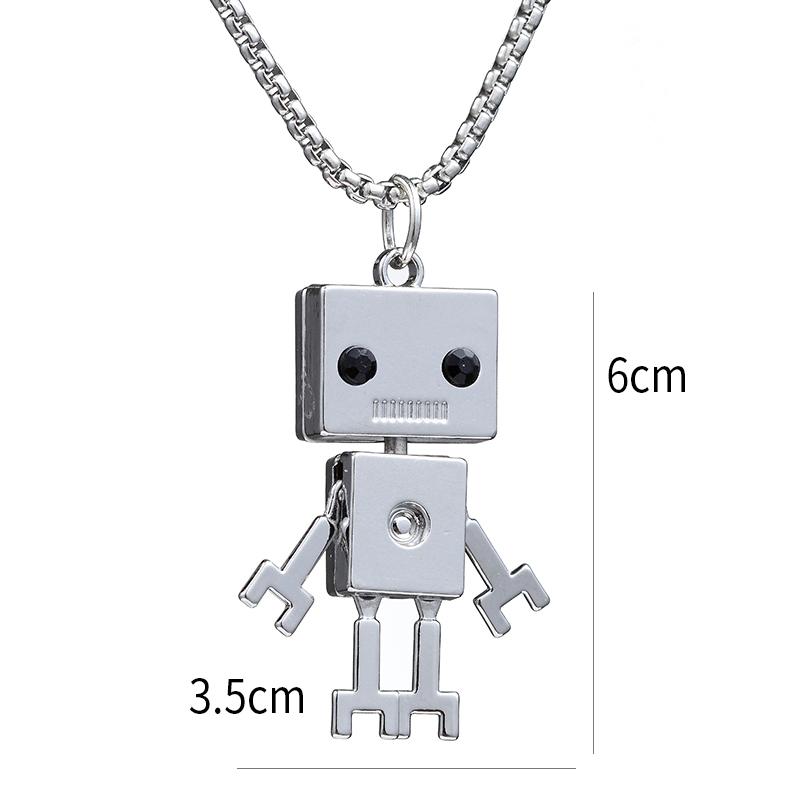 Jesus Cross Necklace Robot Dinosaur Pendant Fashion Charm Whale Screw Man Motorcycle Bear Sweater Chain Jewelry For Men Gifts