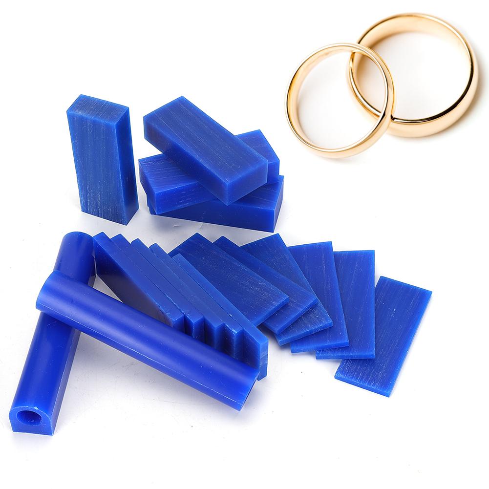 Jewelry Ring Mold Wax Tube Jewelry Ring Making Engraving Sheet Set Blue