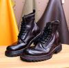 Fashion Goodyear Pure Handmade Horse Leather Boots for Men and Women, Custom Lace-up, Warm and Comfortable, High-end