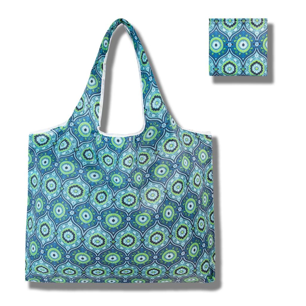 Eco-Friendly Large Capacity Foldable Tote Bag - Creative, Portable, Printed, and In Stock