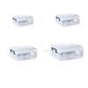 Manufacturer's Clear Low-Profile Under-Bed Storage Box for Clothes.