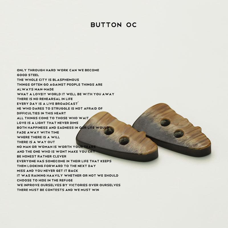 5 Stück Eckspitze Zwei-Loch Seilknopf Daunenjacke Doppelseitiger Nylonmantel Dekorative Knöpfe Damenjacke Pulloverknopf