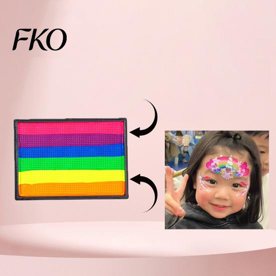 High Pigment Body Paint 50G Rainbow for Face Painting, Makeup Easy Blend Halloween Party Cosplay, Washable Kids Adults Performance