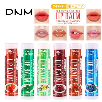 Set de bálsamo labial hidratante con sabor a múltiples frutas DNM, prebase labial hidratante de larga duración