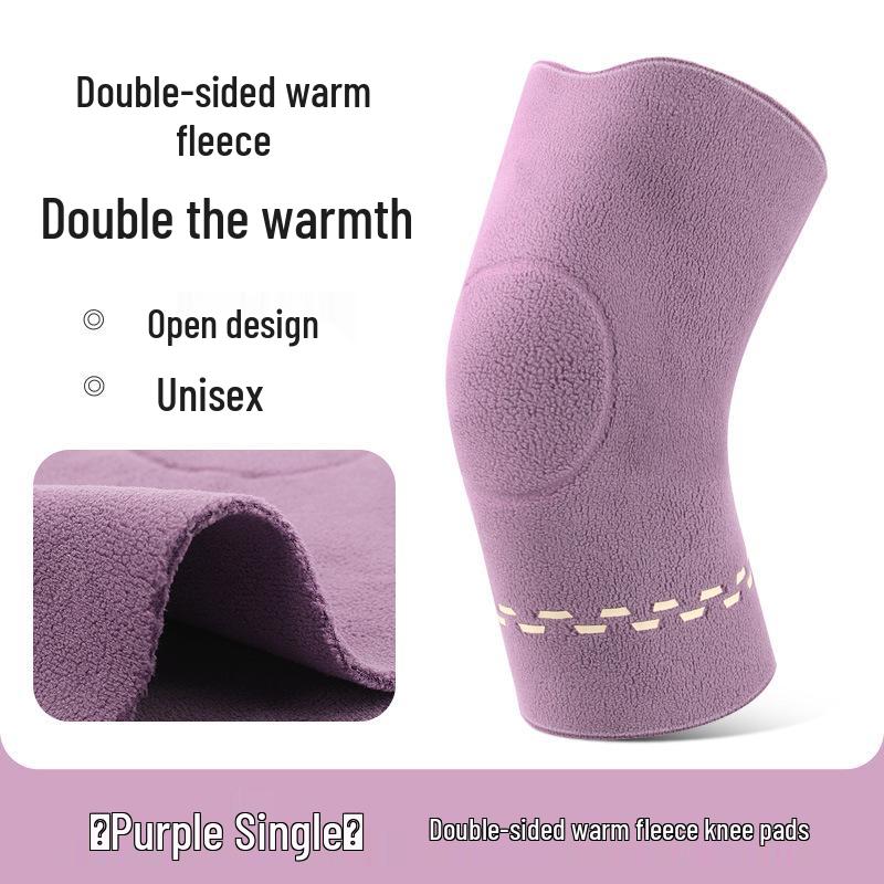 Double-Sided Fleece Knee Warmers: Velvet Thickening for Heat Storage and Cold Protection