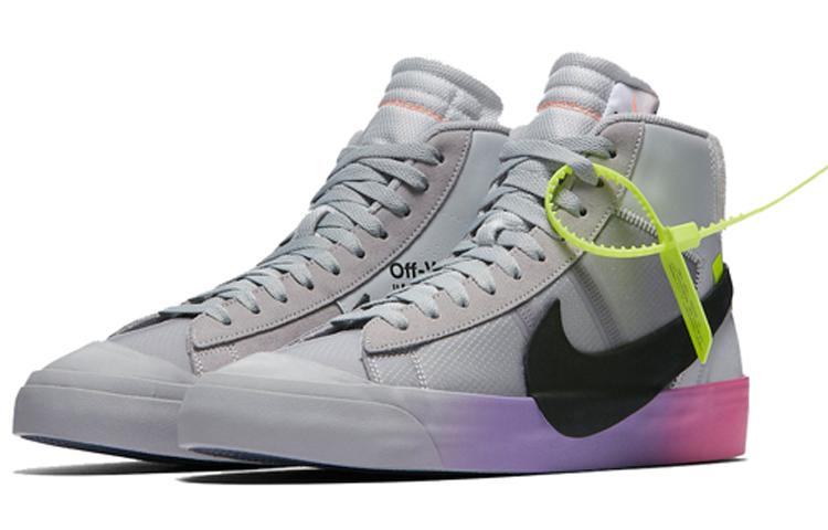 Nike Blazer Mid Off White Wolf Grey Serena Queen AA3832-002