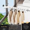 Invisible Balcony Folding Clothes Drying Rack - Anti-Theft, Outdoor & Window Guard Rail Drying Pole.