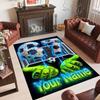Other Similar Designs Theme Crystal Velvet Rug Personalized Custom Name Text Soft Floor Mat Home Decor