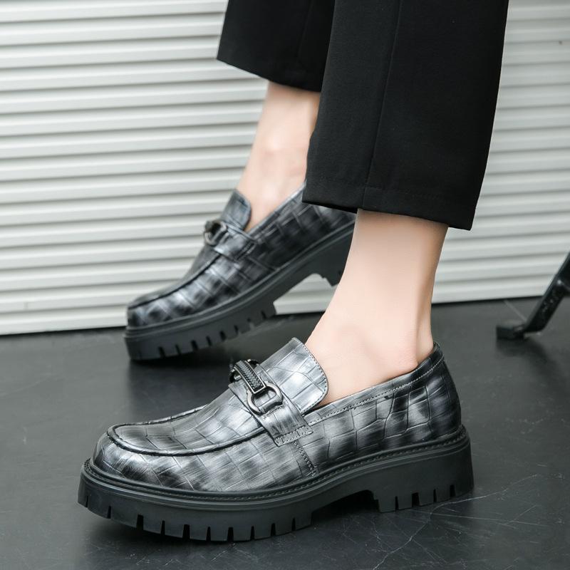 Neue Business-Halbschuhe im britischen Stil, Vier-Jahreszeiten-Einzelschuhe, modische Plateau-Fußschuhe, Bräutigam-Hochzeitsschuhe