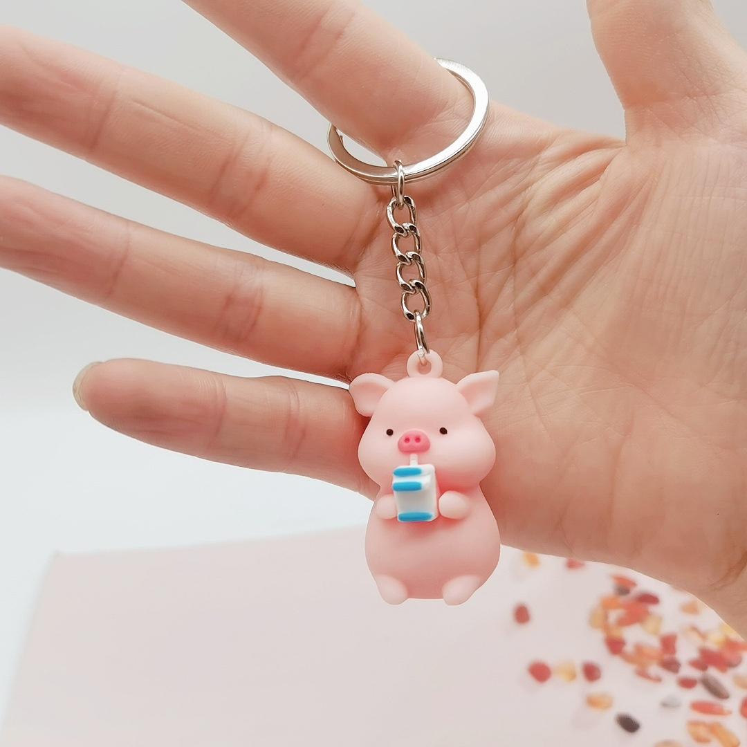 

2021 Новый мультяшный плащ-копилка, брелок из ПВХ, мягкий ключ, сумка ярких цветов, подвеска, индивидуальный студенческий подарок для пары E