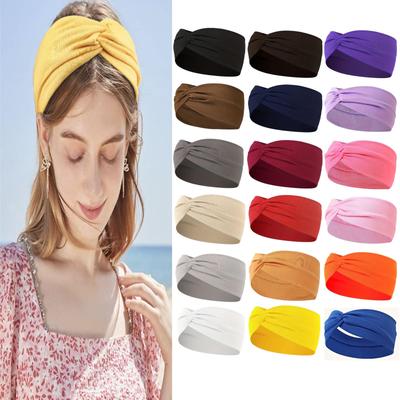 Damenmode Kreuz Sport Stirnband für Yoga, Make-up und Gesichtswaschen