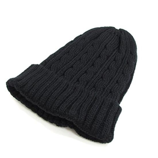NEWHATTAN Cable Watch Cap (Used) (Black)