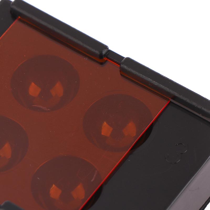 Caja de almacenamiento de carillas dentales, parche dental, caja de luz para sombreado, membrana de 4 orificios, retenedor de prótesis dental, caja para molares