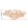 1 Stück 16x6,5cm Geschnitzte Eck-Onlay-Applikation Tür Schrank Rose Unbemalt Europäischer Stil